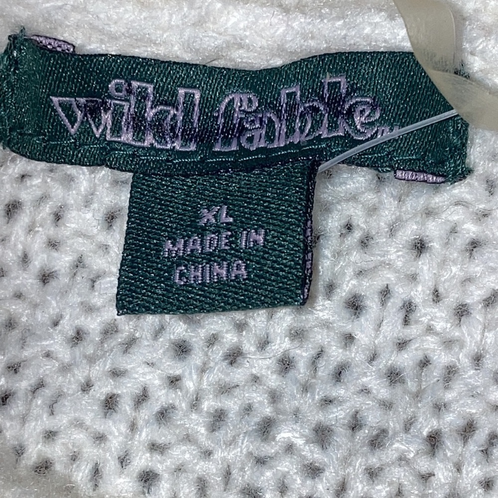 Wild Fable Off White Cropped Sweather Size XL - Picture 5 of 7
